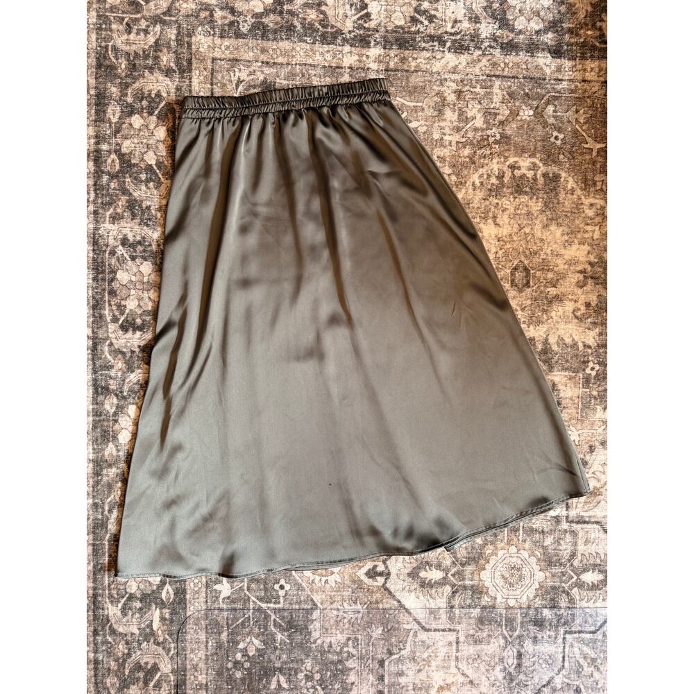 Satin Midi Skirt